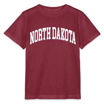 North Dakota - Stanley/Stella MINI CREATOR Kids’ T-Shirt - burgundy - Front - Kain (125cm)