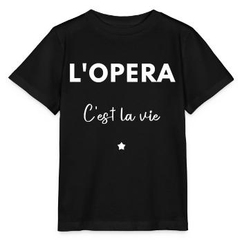L’opéra c’est la vie - T-shirt bio MINI CREATOR Stanley/Stella Enfant - noir - Devant - Mikhail (115cm)