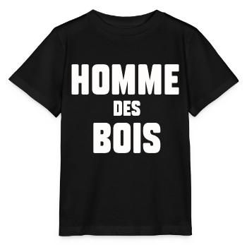 Homme des bois - T-shirt bio MINI CREATOR Stanley/Stella Enfant - noir - Devant - Mikhail (115cm)
