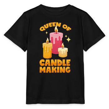 Versement de bougies - T-shirt bio MINI CREATOR Stanley/Stella Enfant - noir - Devant - Mikhail (115cm)