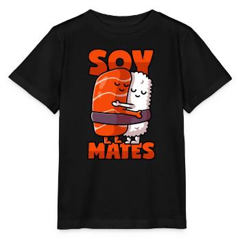 Sushi soulmates à la sauce soja - T-shirt bio MINI CREATOR Stanley/Stella Enfant - noir - Devant - Mikhail (115cm)