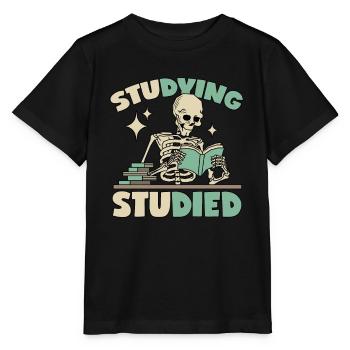 Skeleton in learning - Stanley/Stella MINI CREATOR Kids’ T-Shirt - black - Front - Mikhail (115cm)
