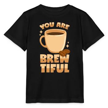 Barista - Beautifully brewed coffee - Stanley/Stella MINI CREATOR Kids’ T-Shirt - black - Front - Mikhail (115cm)