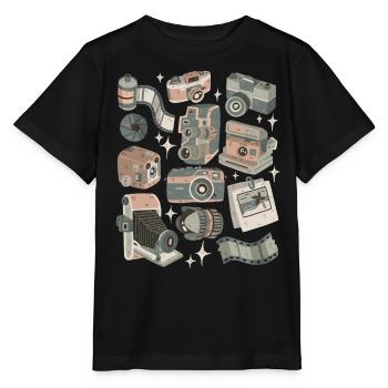Caméras analogiques - T-shirt bio MINI CREATOR Stanley/Stella Enfant - noir - Devant - Mikhail (115cm)