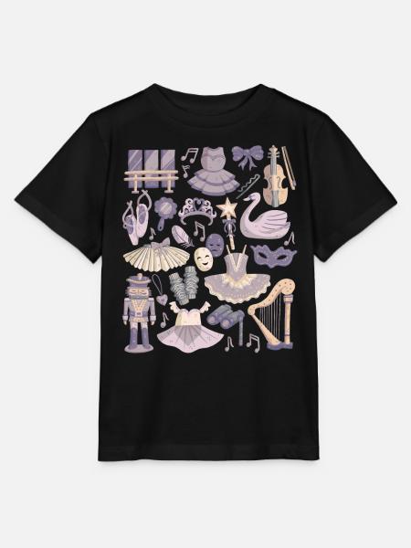 Ballett - Stanley/Stella Kinder T-Shirt MINI CREATOR  - Schwarz
