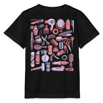 Frisör & Barbier - Stanley/Stella Kinder T-Shirt MINI CREATOR  - Schwarz - Vorne - Mikhail (115cm)