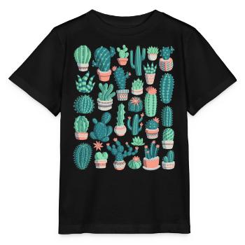 Cacti - Stanley/Stella MINI CREATOR Kids’ T-Shirt - black - Front - Mikhail (115cm)