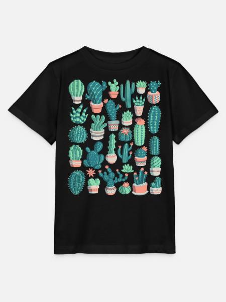 Kakteen - Stanley/Stella Kinder T-Shirt MINI CREATOR  - Schwarz