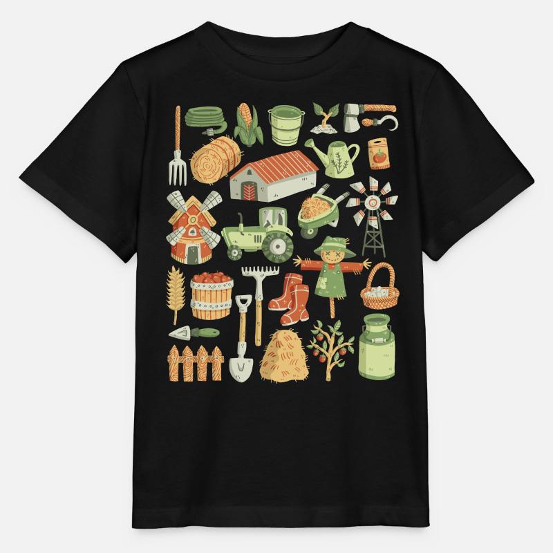 Ferme - T-shirt bio MINI CREATOR Stanley/Stella Enfant - noir