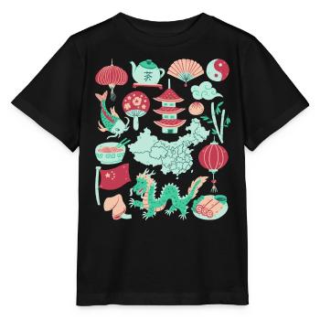 China - Stanley/Stella Kinder T-Shirt MINI CREATOR  - Schwarz - Vorne - Mikhail (115cm)