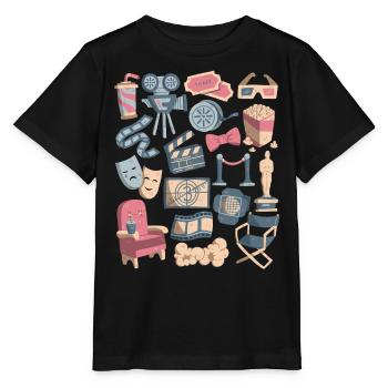 Kino - Filme, Leinwand, Popcorn - Stanley/Stella Kinder T-Shirt MINI CREATOR  - Schwarz - Vorne - Mikhail (115cm)