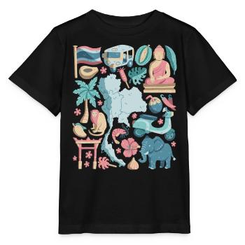 Thailand - Stanley/Stella Kinder T-Shirt MINI CREATOR  - Schwarz - Vorne - Mikhail (115cm)