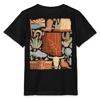 Arizona - Stanley/Stella Kinder T-Shirt MINI CREATOR  - Schwarz - Vorne - Mikhail (115cm)