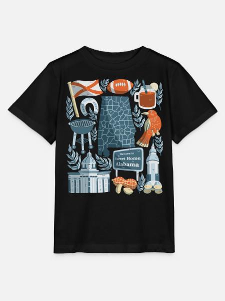 Alabama - Stanley/Stella Kinder T-Shirt MINI CREATOR  - Schwarz