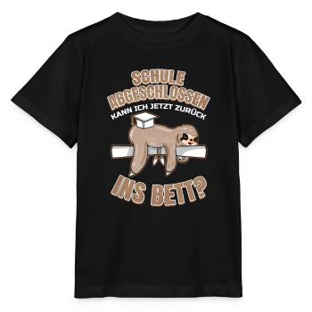 Schulabschluss Lustig Abschluss Realschule - Stanley/Stella Kinder T-Shirt MINI CREATOR  - Schwarz - Vorne - Mikhail (115cm)