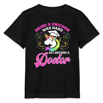 Mrs. Doctor Degree Ph.D. Funny Gift - Stanley/Stella MINI CREATOR Kids’ T-Shirt - black - Front - Mikhail (115cm)