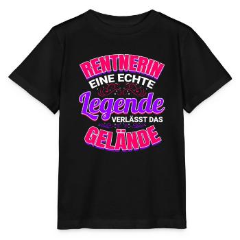Rentnerin Geschenk für Legende Rente Ruhestand - Stanley/Stella Kinder T-Shirt MINI CREATOR  - Schwarz - Vorne - Mikhail (115cm)