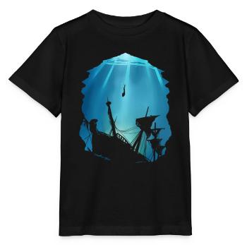 Wreck Diver Gift for Shipwreck - Stanley/Stella MINI CREATOR Kids’ T-Shirt - black - Front - Mikhail (115cm)