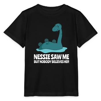 Drôle de Nessie Monstre du Loch Ness Monstres - T-shirt bio MINI CREATOR Stanley/Stella Enfant - noir - Devant - Mikhail (115cm)
