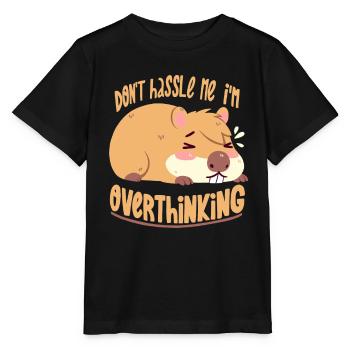 Grübelndes Capybara - Stanley/Stella Kinder T-Shirt MINI CREATOR  - Schwarz - Vorne - Mikhail (115cm)