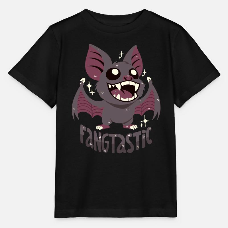 Chauve-souris vampire avec des - T-shirt bio MINI CREATOR Stanley/Stella Enfant - noir