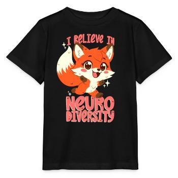 Neurodiversität - Stanley/Stella Kinder T-Shirt MINI CREATOR  - Schwarz - Vorne - Mikhail (115cm)