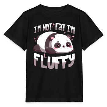I'm not fat, I'm fluffy - Stanley/Stella MINI CREATOR Kids’ T-Shirt - black - Front - Mikhail (115cm)