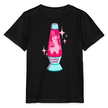 Llama Lava Lamp - Stanley/Stella MINI CREATOR Kids’ T-Shirt - black - Front - Mikhail (115cm)