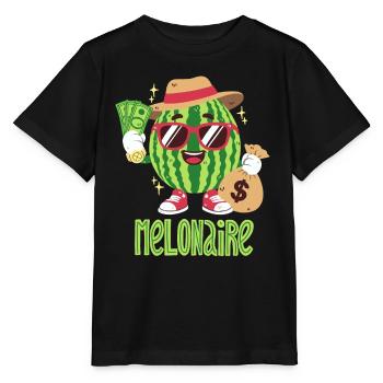Melon Millionnaire - T-shirt bio MINI CREATOR Stanley/Stella Enfant - noir - Devant - Mikhail (115cm)