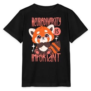Neurodiversity is important - Stanley/Stella MINI CREATOR Kids’ T-Shirt - black - Front - Mikhail (115cm)