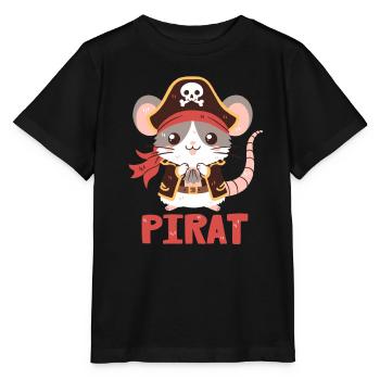 Pirate Rat - Stanley/Stella MINI CREATOR Kids’ T-Shirt - black - Front - Mikhail (115cm)