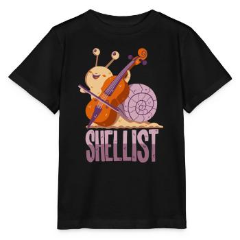 Cello Wortwitz - Stanley/Stella Kinder T-Shirt MINI CREATOR  - Schwarz - Vorne - Mikhail (115cm)