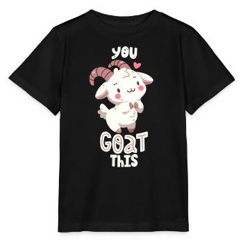 Ziegen-Wortwitz - Stanley/Stella Kinder T-Shirt MINI CREATOR  - Schwarz - Vorne - Mikhail (115cm)