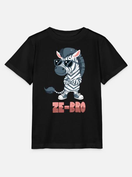 Zebra-Wortwitz - Stanley/Stella Kinder T-Shirt MINI CREATOR - Schwarz