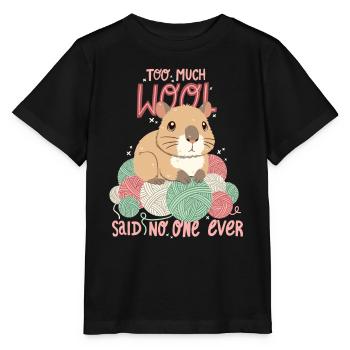 Wolle hat man nie genug - Stanley/Stella Kinder T-Shirt MINI CREATOR  - Schwarz - Vorne - Mikhail (115cm)