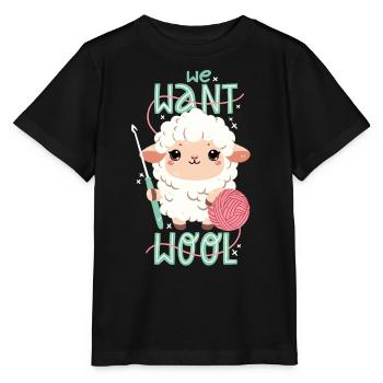 Nous voulons de la laine - T-shirt bio MINI CREATOR Stanley/Stella Enfant - noir - Devant - Mikhail (115cm)