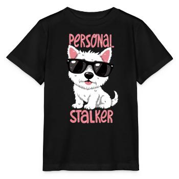 Personal Stalker – Westie avec style - T-shirt bio MINI CREATOR Stanley/Stella Enfant - noir - Devant - Mikhail (115cm)