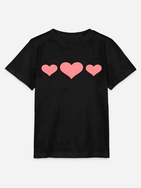 Herzen - Stanley/Stella Kinder T-Shirt MINI CREATOR  - Schwarz