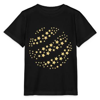2020 07 01 3d Kugelsterne 4 - Stanley/Stella Kinder T-Shirt MINI CREATOR  - Schwarz - Vorne - Mikhail (115cm)