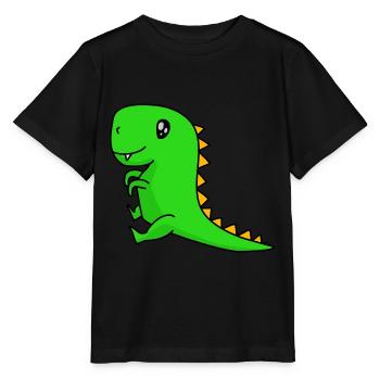 Baby Dinosaurier - Stanley/Stella Kinder T-Shirt MINI CREATOR  - Schwarz - Vorne - Mikhail (115cm)