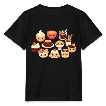 Niedliche Desserts Genuss - Stanley/Stella Kinder T-Shirt MINI CREATOR  - Schwarz - Vorne - Mikhail (115cm)