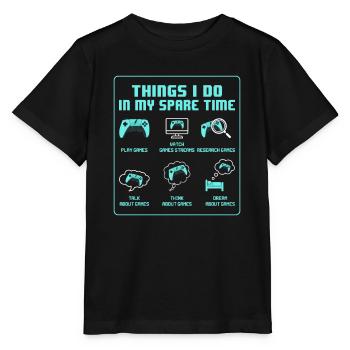 Awesome Gamer - T-shirt bio MINI CREATOR Stanley/Stella Enfant - noir - Devant - Mikhail (115cm)