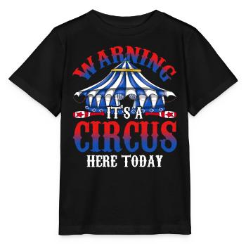 Zirkus Artist Zirkus Zelt Lustiges Geschenk Zirkus - Stanley/Stella Kinder T-Shirt MINI CREATOR  - Schwarz - Vorne - Mikhail (115cm)