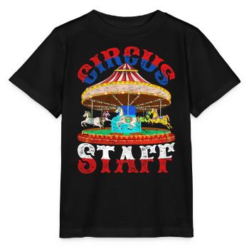 Circus Artist Carousel Gift Circus - Stanley/Stella MINI CREATOR Kids’ T-Shirt - black - Front - Mikhail (115cm)