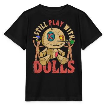 Je joue toujours avec des poupées Poupée vaudou - T-shirt bio MINI CREATOR Stanley/Stella Enfant - noir - Devant - Mikhail (115cm)