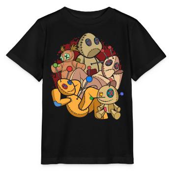 Cadeau de sort vaudou Wiccan sorcière Poupée vaudou - T-shirt bio MINI CREATOR Stanley/Stella Enfant - noir - Devant - Mikhail (115cm)