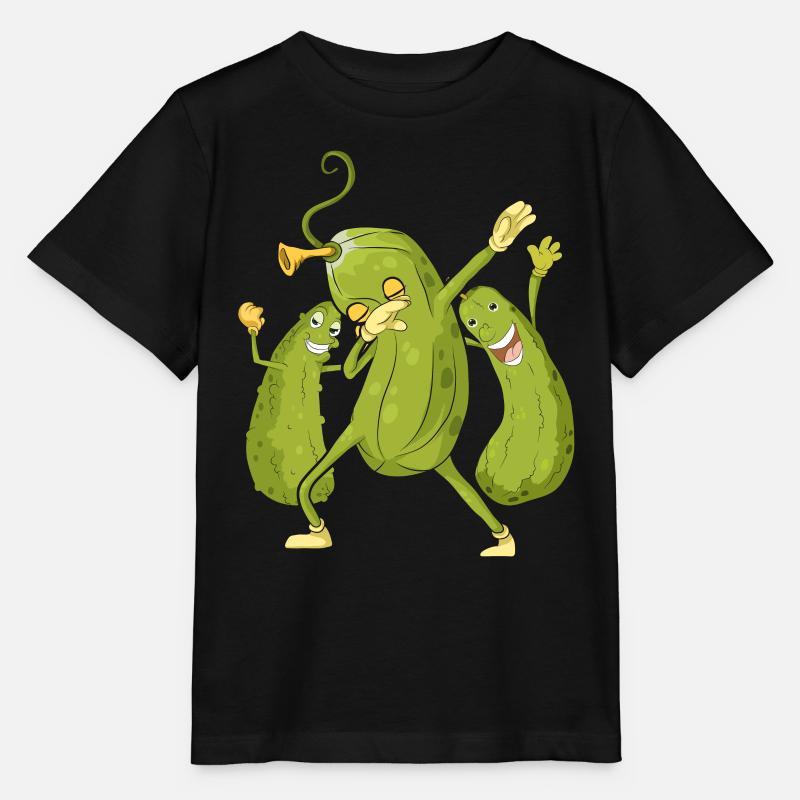 Saures Gürkchen Gemüse Geschenk Dabbing Gurke - Stanley/Stella Kinder T-Shirt MINI CREATOR  - Schwarz