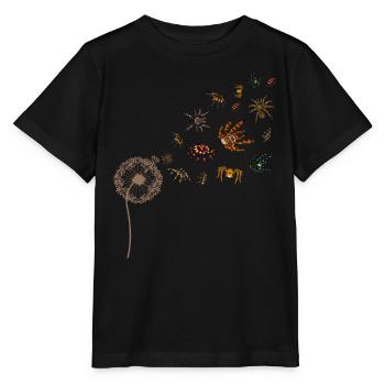 Arachnide Tarentule Cadeau Pissenlit Araignée - T-shirt bio MINI CREATOR Stanley/Stella Enfant - noir - Devant - Mikhail (115cm)