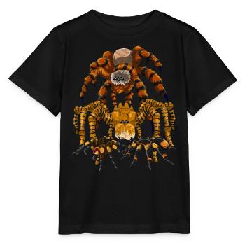 Tarentule Arachnide Tarentule Cadeau Araignée - T-shirt bio MINI CREATOR Stanley/Stella Enfant - noir - Devant - Mikhail (115cm)