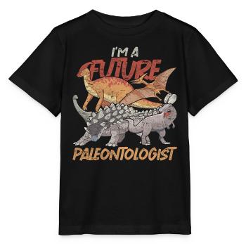 Ich bin ein zukünftiger Paläontologe Paläontologie - Stanley/Stella Kinder T-Shirt MINI CREATOR  - Schwarz - Vorne - Mikhail (115cm)
